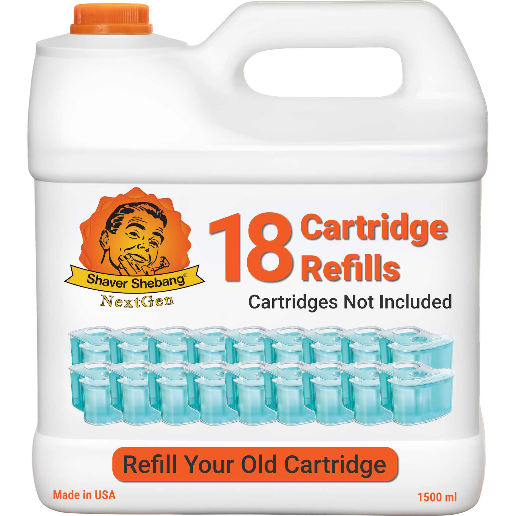 Philips Norelco SmartClean refills. Each bottle refills 18